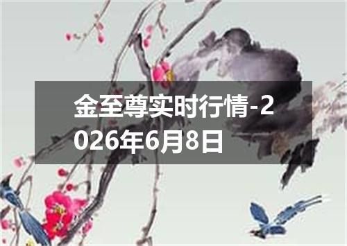 金至尊实时行情-2026年6月8日