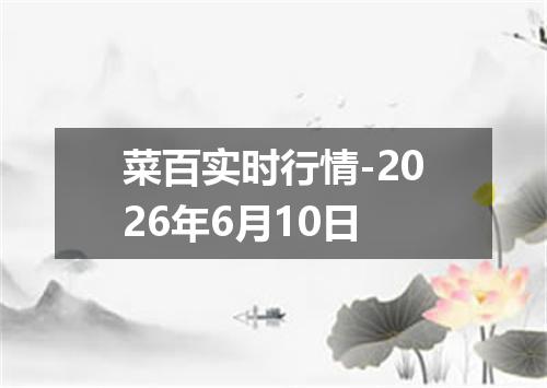 菜百实时行情-2026年6月10日