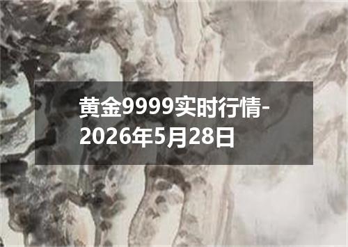 黄金9999实时行情-2026年5月28日