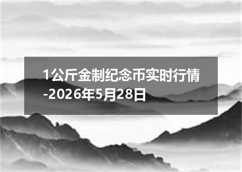 1公斤金制纪念币实时行情-2026年5月28日