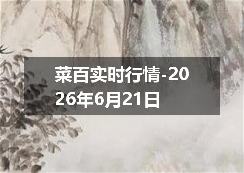 菜百实时行情-2026年6月21日