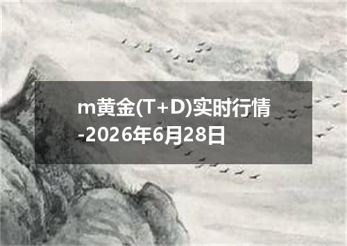 m黄金(T+D)实时行情-2026年6月28日