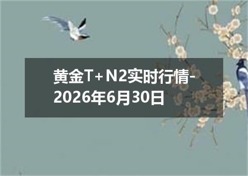 黄金T+N2实时行情-2026年6月30日