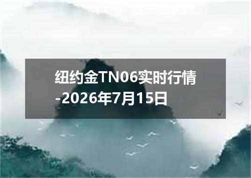 纽约金TN06实时行情-2026年7月15日