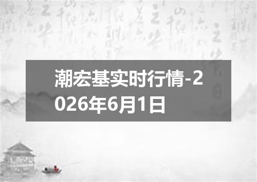 潮宏基实时行情-2026年6月1日