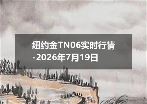 纽约金TN06实时行情-2026年7月19日