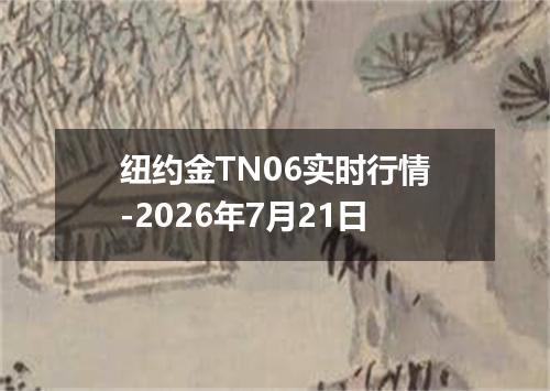 纽约金TN06实时行情-2026年7月21日